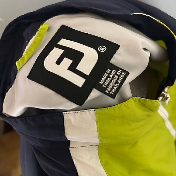 FootJoy Mens XL Half ZIP Multicolor Windbreaker Des Moines Golf - Picture 2 of 7